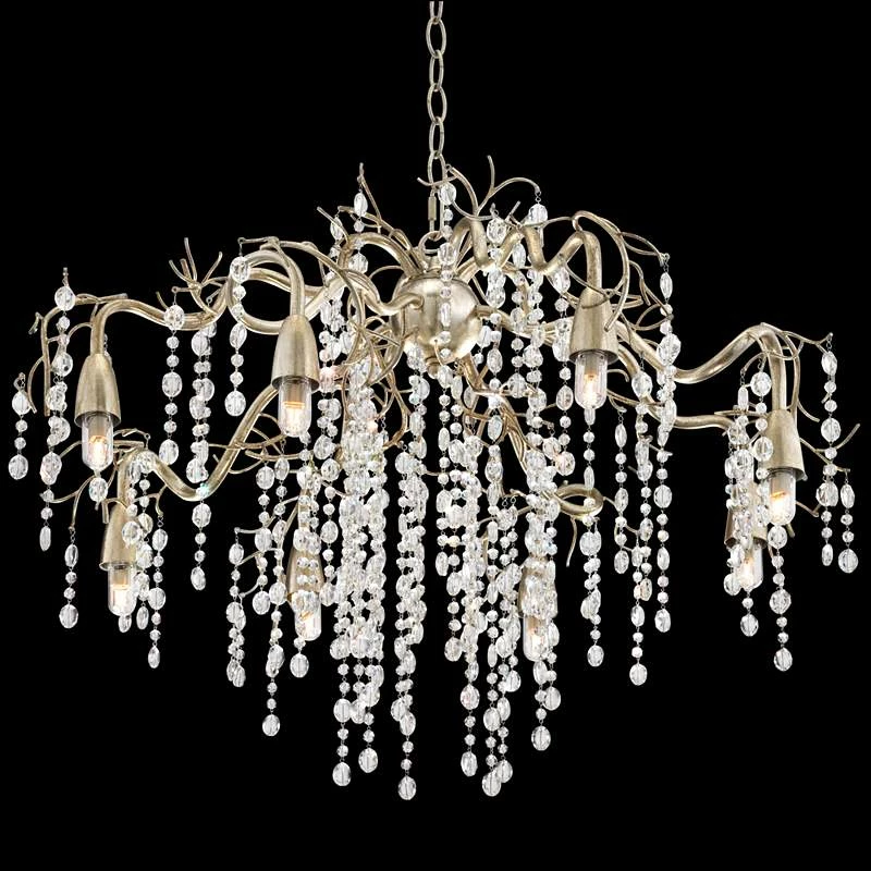 Possini Euro Branches 31" Wide Silver Champagne Chandelier 7 Possini Euro Branches 31" Wide Silver Champagne Chandelier - Image 5