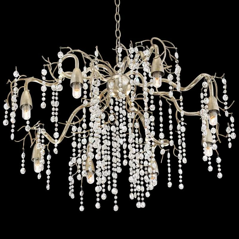 Possini Euro Branches 31" Wide Silver Champagne Chandelier 8 Possini Euro Branches 31" Wide Silver Champagne Chandelier - Image 6