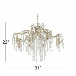 Possini Euro Branches 31" Wide Silver Champagne Chandelier 15 Possini Euro Branches 31" Wide Silver Champagne Chandelier -Lighting Sales Shop possini euro branches 31 inch wide silver champagne chandelier v8455views5