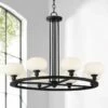 Possini Euro Brennan 31" Wide Matte Black 8-Light Chandelier -Lighting Sales Shop possini euro brennan 31 inch wide matte black 8 light chandelier 91j76cropped