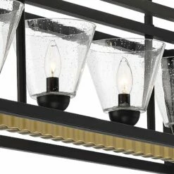 Possini Euro Callan 38" Wide Bronze 4-Light Rectangular Island Pendant -Lighting Sales Shop possini euro callan 38 inch wide bronze 4 light rectangular island pendant 91v25views2