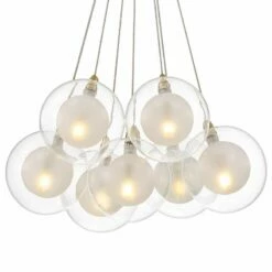 Possini Euro Calrissen 12" Wide Gold And Glass 7-Light Globe Pendant -Lighting Sales Shop possini euro calrissen 12 inch wide gold and glass 7 light globe pendant 506n1views2