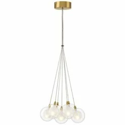Possini Euro Calrissen 12" Wide Gold And Glass 7-Light Globe Pendant -Lighting Sales Shop possini euro calrissen 12 inch wide gold and glass 7 light globe pendant 506n1views4