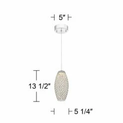 Possini Euro Carlier 5 1/4"W Chrome LED Crystal Mini Pendant 9 Possini Euro Carlier 5 1/4"W Chrome LED Crystal Mini Pendant -Lighting Sales Shop possini euro carlier 5 and one quarter inchw chrome led crystal mini pendant 9j556views2