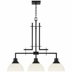 Possini Euro Carlyn 32 1/2"W Black 3-Light Island Chandelier -Lighting Sales Shop possini euro carlyn 32 and one half inchw black 3 light island chandelier 902r0