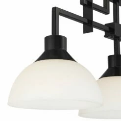 Possini Euro Carlyn 32 1/2"W Black 3-Light Island Chandelier -Lighting Sales Shop possini euro carlyn 32 and one half inchw black 3 light island chandelier 902r0views1