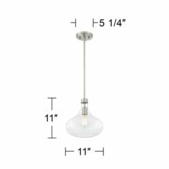 Possini Euro Cecil 11" Wide Brushed Nickel Mini Pendant -Lighting Sales Shop possini euro cecil 11 inch wide brushed nickel mini pendant 45c66views4