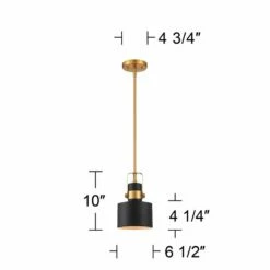 Possini Euro Courtney 6 1/2" Wide Black And Gold Mini Pendant Light 15 Possini Euro Courtney 6 1/2" Wide Black And Gold Mini Pendant Light -Lighting Sales Shop possini euro courtney 6 and one half inch wide black and gold mini pendant light 64t23views5