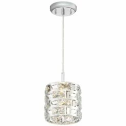 Possini Euro Crystal Rain 6" Wide Chrome Mini LED Pendant -Lighting Sales Shop possini euro crystal rain 6 inch wide chrome mini led pendant 63c69views4