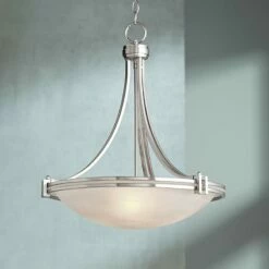 Possini Euro Deco 21 1/2" Wide Nickel Pendant Light