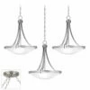Possini Euro Deco Brushed Nickel 3-Light Swag Chandelier -Lighting Sales Shop possini euro deco brushed nickel 3 light swag chandelier 30n19