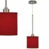 Possini Euro Design 7" Wide Textured Faux Silk Red Mini Pendant Light -Lighting Sales Shop possini euro design 7 inch wide textured faux silk red mini pendant light 9k750cropped