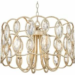 Possini Euro Design Bellmont 22 1/2" Wide Silver Leaf Pendant Light -Lighting Sales Shop possini euro design bellmont 22 and one half inch wide silver leaf pendant light 15e36views1