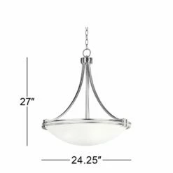 Possini Euro Design Deco Nickel 24 1/4" Wide Pendant Light -Lighting Sales Shop possini euro design deco nickel 24 and one quarter inch wide pendant light 85951views3