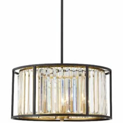Possini Euro Design Milne 20" Wide Crystal Drum Pendant Light -Lighting Sales Shop possini euro design milne 20 inch wide crystal drum pendant light 64r91