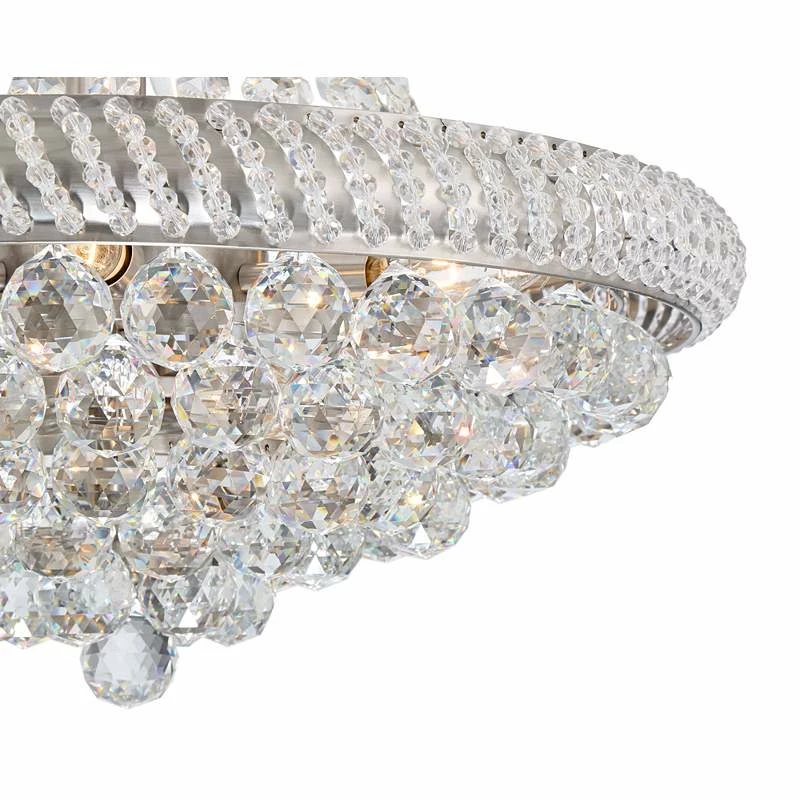 Possini Euro Diana 20" Wide Nickel Crystal Chandelier 5 Possini Euro Diana 20" Wide Nickel Crystal Chandelier - Image 3
