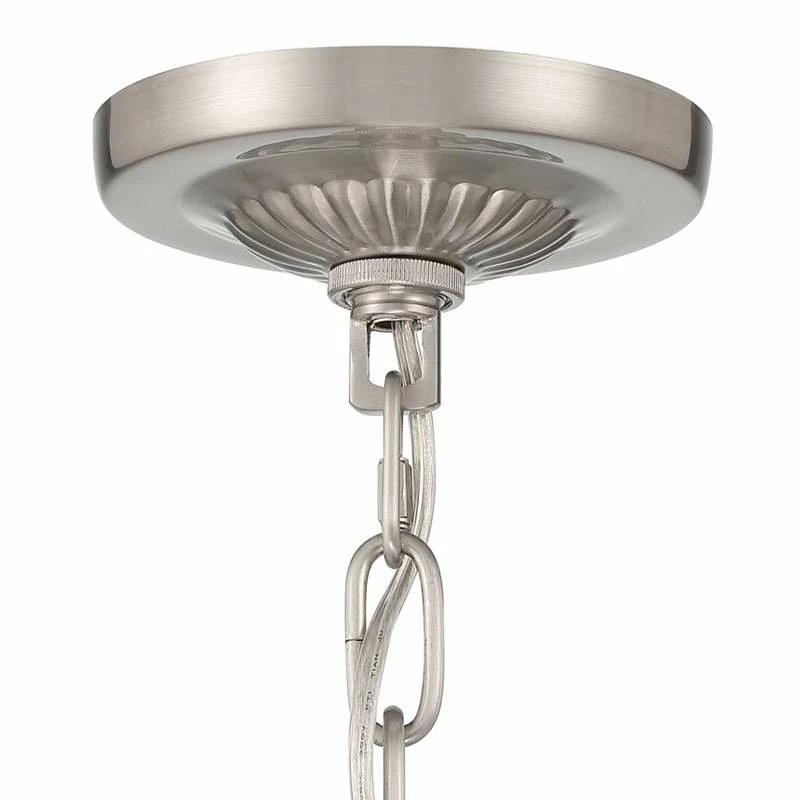 Possini Euro Diana 20" Wide Nickel Crystal Chandelier 7 Possini Euro Diana 20" Wide Nickel Crystal Chandelier - Image 5