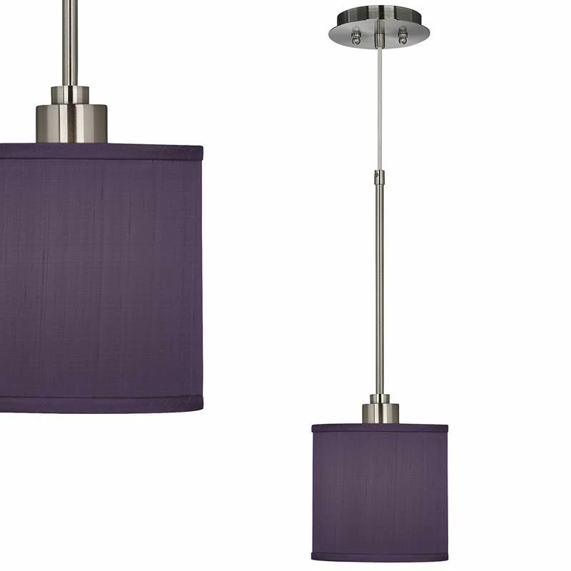 Possini Euro Eggplant Purple 7"Wide Mini Pendant Light 3 Possini Euro Eggplant Purple 7"Wide Mini Pendant Light