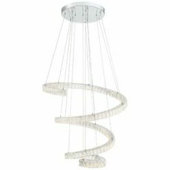 Possini Euro Ellyria 30 3/4" Twirling Crystal Modern LED Pendant Light -Lighting Sales Shop possini euro ellyria 30 and three quarter inch twirling crystal modern led pendant light 64x09views4
