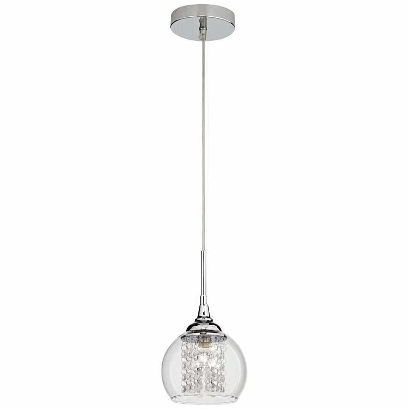 Possini Euro Encircled 6" Wide Crystal Glass Modern LED Mini Pendant 7 Possini Euro Encircled 6" Wide Crystal Glass Modern LED Mini Pendant - Image 5