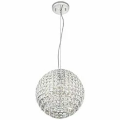 Possini Euro Gorgo 12" Wide Chrome And Crystal Modern Mini Pendant -Lighting Sales Shop possini euro gorgo 12 inch wide chrome and crystal modern mini pendant 15c00views2