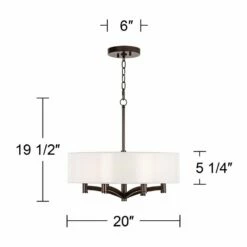 Possini Euro Gray Faux Silk Ava 6-Light Bronze Pendant Chandelier 9 Possini Euro Gray Faux Silk Ava 6-Light Bronze Pendant Chandelier -Lighting Sales Shop possini euro gray faux silk ava 6 light bronze pendant chandelier 9v433views3