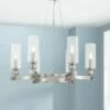 Possini Euro Hobbes 24 1/4" Wide Satin Nickel 6-Light Ring Chandelier -Lighting Sales Shop possini euro hobbes 24 and one quarter inch wide satin nickel 6 light ring chandelier 91x48cropped