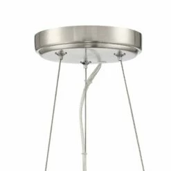 Possini Euro Hobbes 24 1/4" Wide Satin Nickel 6-Light Ring Chandelier -Lighting Sales Shop possini euro hobbes 24 and one quarter inch wide satin nickel 6 light ring chandelier 91x48views2