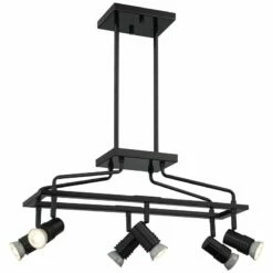Possini Euro James 23 3/4" Wide Gloss Black 6-Light Island Chandelier -Lighting Sales Shop possini euro james 23 and three quarter inch wide gloss black 6 light island chandelier 562v0