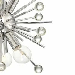 Possini Euro Janae 12" Wide Polished Nickel Sputnik Pendant -Lighting Sales Shop possini euro janae 12 inch wide polished nickel sputnik pendant 45c50views1