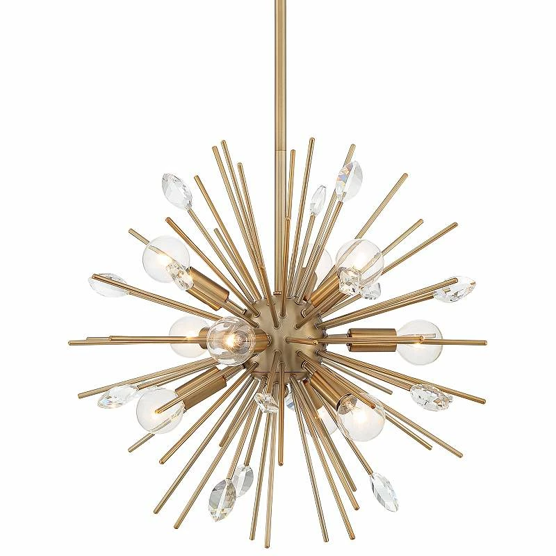 Possini Euro Janae 18" Wide Antique Gold Sputnik Pendant Light 4 Possini Euro Janae 18" Wide Antique Gold Sputnik Pendant Light - Image 2