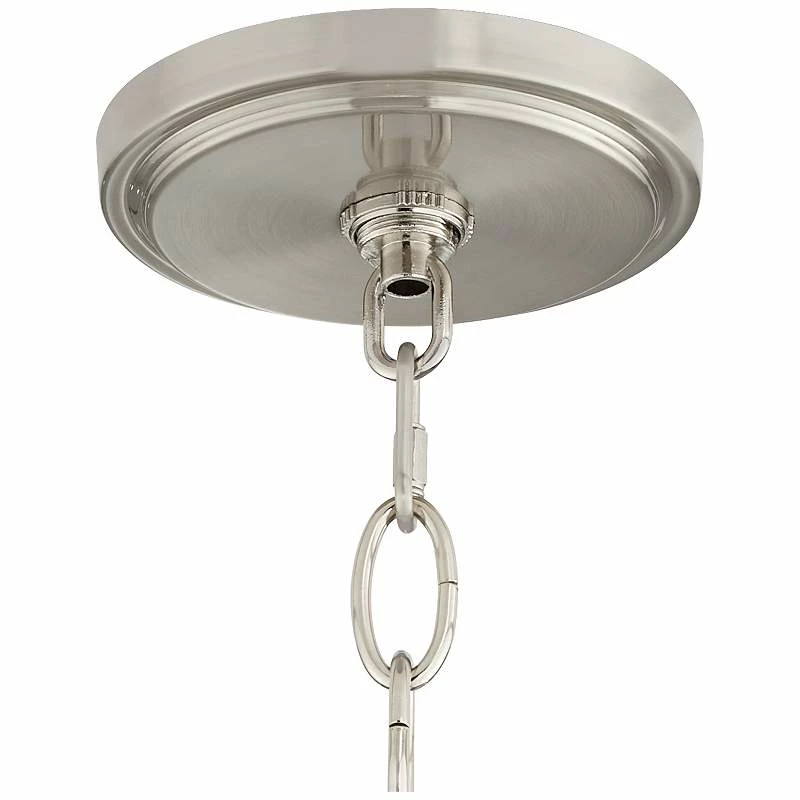 Possini Euro Layne 19 1/4" Wide Brushed Nickel Pendant Light 7 Possini Euro Layne 19 1/4" Wide Brushed Nickel Pendant Light - Image 5