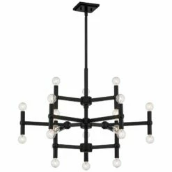 Possini Euro Marya 31 1/2" Wide Semi Gloss Black 24-Light Chandelier -Lighting Sales Shop possini euro marya 31 and one half inch wide semi gloss black 24 light chandelier 316d0