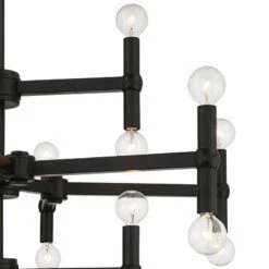 Possini Euro Marya 31 1/2" Wide Semi Gloss Black 24-Light Chandelier -Lighting Sales Shop possini euro marya 31 and one half inch wide semi gloss black 24 light chandelier 316d0views1