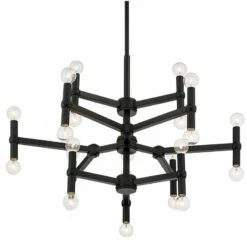 Possini Euro Marya 31 1/2" Wide Semi Gloss Black 24-Light Chandelier -Lighting Sales Shop possini euro marya 31 and one half inch wide semi gloss black 24 light chandelier 316d0views2