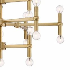 Possini Euro Marya 32" Wide Satin Brass 24-Light Chandelier -Lighting Sales Shop possini euro marya 32 inch wide satin brass 24 light chandelier 15a84views1