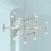 Possini Euro Marya 32"W Brushed Nickel 24-Light Chandelier -Lighting Sales Shop possini euro marya 32 inchw brushed nickel 24 light chandelier 40w52cropped
