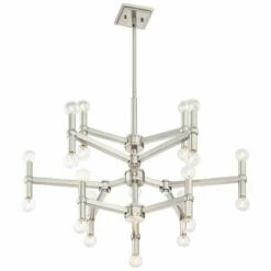 Possini Euro Marya 32"W Brushed Nickel 24-Light Chandelier -Lighting Sales Shop possini euro marya 32 inchw brushed nickel 24 light chandelier 40w52views4