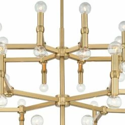 Possini Euro Marya 41 1/2"W Satin Brass 48-Light Chandelier -Lighting Sales Shop possini euro marya 41 and one half inchw satin brass 48 light chandelier 657n1views3