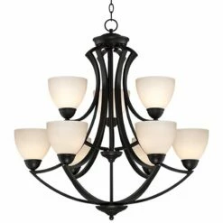 Possini Euro Milbury 30" Wide Dark Bronze 9-Light Chandelier -Lighting Sales Shop possini euro milbury 30 inch wide dark bronze 9 light chandelier t6755views1