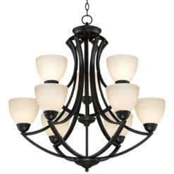 Possini Euro Milbury 30" Wide Dark Bronze 9-Light Chandelier -Lighting Sales Shop possini euro milbury 30 inch wide dark bronze 9 light chandelier t6755views2