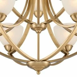 Possini Euro Milbury 30" Wide Soft Gold 9-Light 2-Tier Chandelier 11 Possini Euro Milbury 30" Wide Soft Gold 9-Light 2-Tier Chandelier -Lighting Sales Shop possini euro milbury 30 inch wide soft gold 9 light 2 tier chandelier 311j2views2