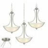 Possini Euro Milbury Brushed Nickel 3-Light Swag Chandelier