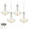 Possini Euro Milbury Brushed Nickel 4-Light Swag Chandelier -Lighting Sales Shop possini euro milbury brushed nickel 4 light swag chandelier 30n42