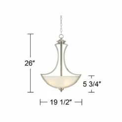 Possini Euro Milbury Brushed Nickel 4-Light Swag Chandelier -Lighting Sales Shop possini euro milbury brushed nickel 4 light swag chandelier 30n42views5