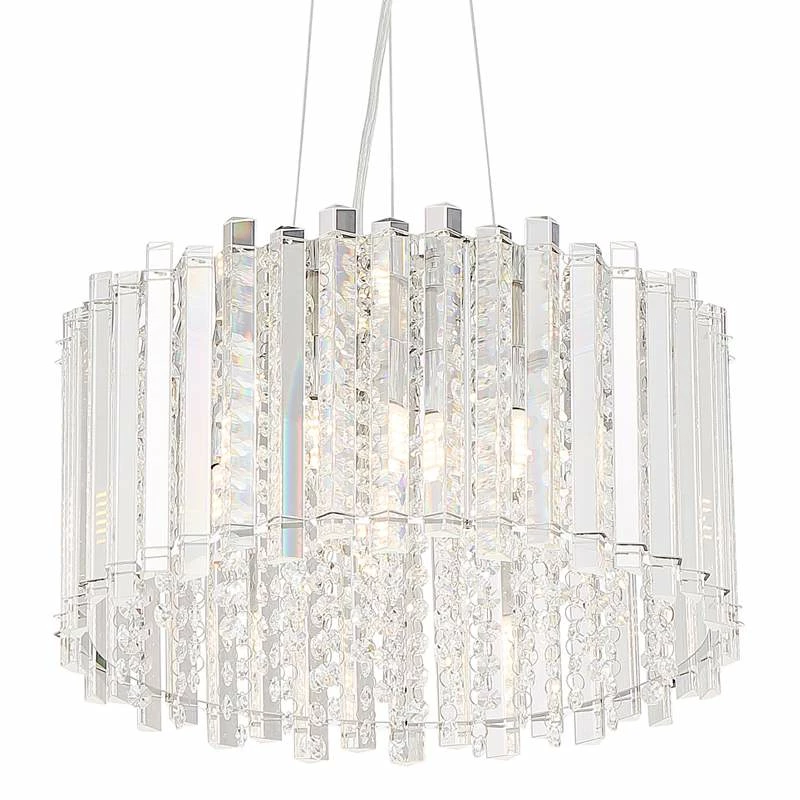 Possini Euro Mirabell 16" Wide Crystal LED Modern Drum Pendant 5 Possini Euro Mirabell 16" Wide Crystal LED Modern Drum Pendant - Image 3