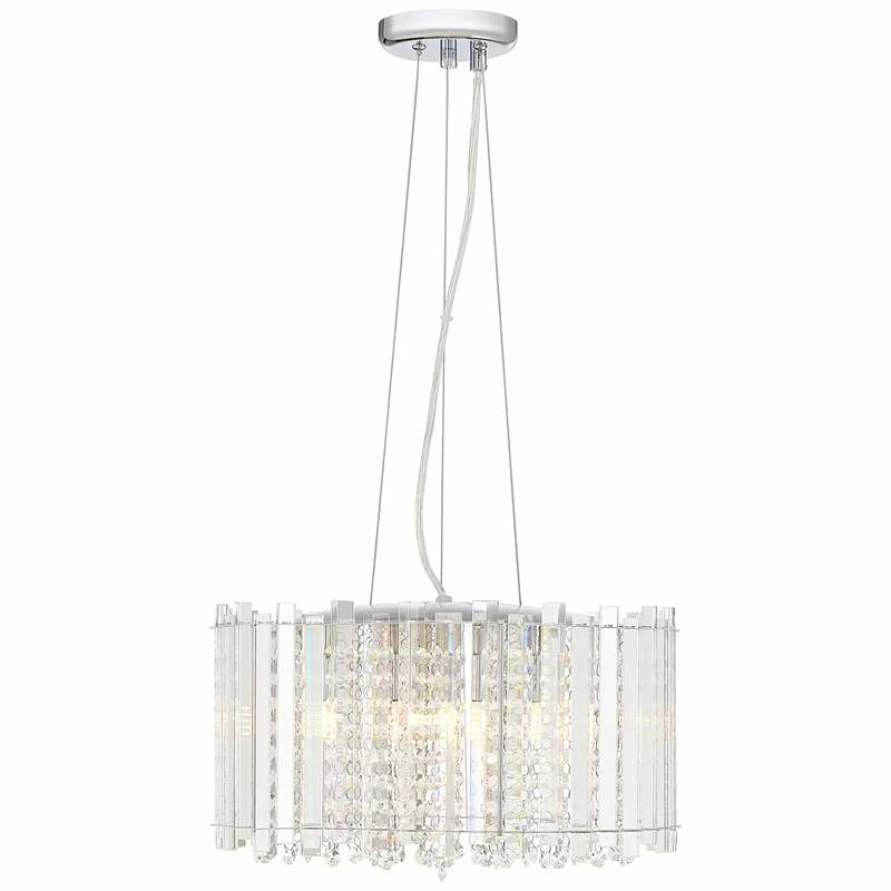 Possini Euro Mirabell 16" Wide Crystal LED Modern Drum Pendant 7 Possini Euro Mirabell 16" Wide Crystal LED Modern Drum Pendant - Image 5