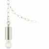 Possini Euro Nickel Plug-In Hanging Swag Chandelier With Clear A15 LED Bulb -Lighting Sales Shop possini euro nickel plug in hanging swag chandelier with clear a15 led bulb 85a21