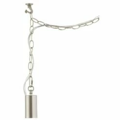 Possini Euro Nickel Plug-In Hanging Swag Chandelier With Milky G25 LED Bulb -Lighting Sales Shop possini euro nickel plug in hanging swag chandelier with milky g25 led bulb 85a22views5
