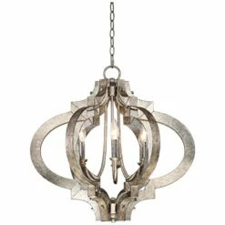 Possini Euro Ornament 23 1/4" Wide Aged Silver 6-Light Chandelier 9 Possini Euro Ornament 23 1/4" Wide Aged Silver 6-Light Chandelier -Lighting Sales Shop possini euro ornament 23 and one quarter inch wide aged silver 6 light chandelier t5031